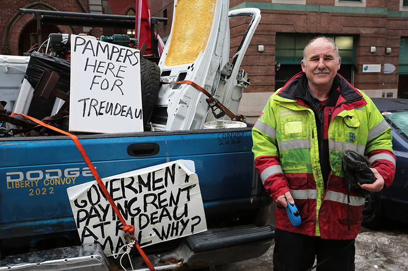 Freedom Convoy : Truckers Protest : Ottawa, Canada : Richard Moore : Photographer : Photojournalist